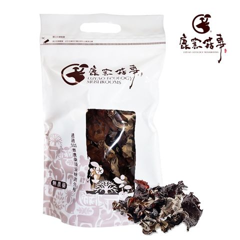 鹿窯菇事 無農藥黑面白背乾木耳125g