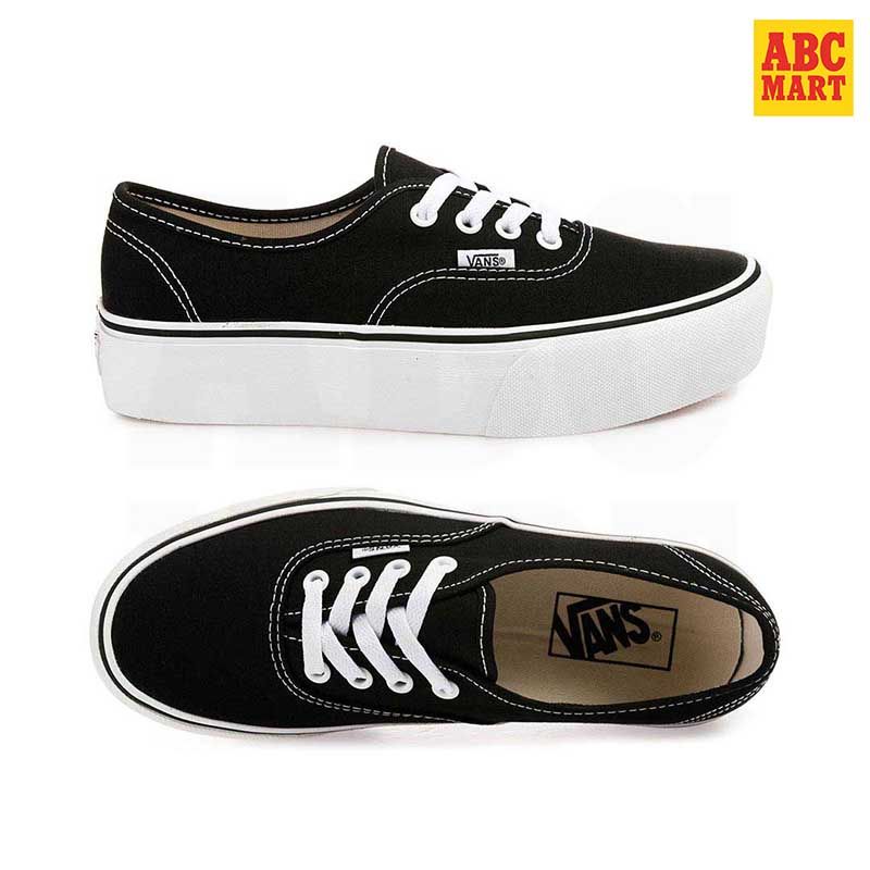 VANS  UA AUTHENTIC PLATFORM 2.0 延續款 黑色滑板鞋 V1C0101770