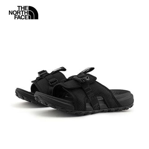The North Face 北面 女款黑色抓地可調節拖鞋8ADSKX7
