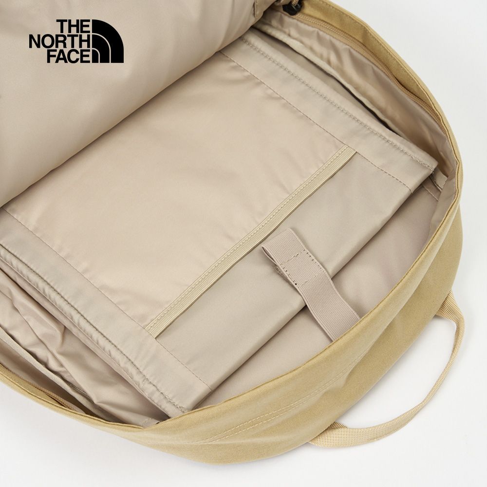 The North Face 北面 男女款卡其色舒適背負大容量休閒後背包|8B1ZLK5
