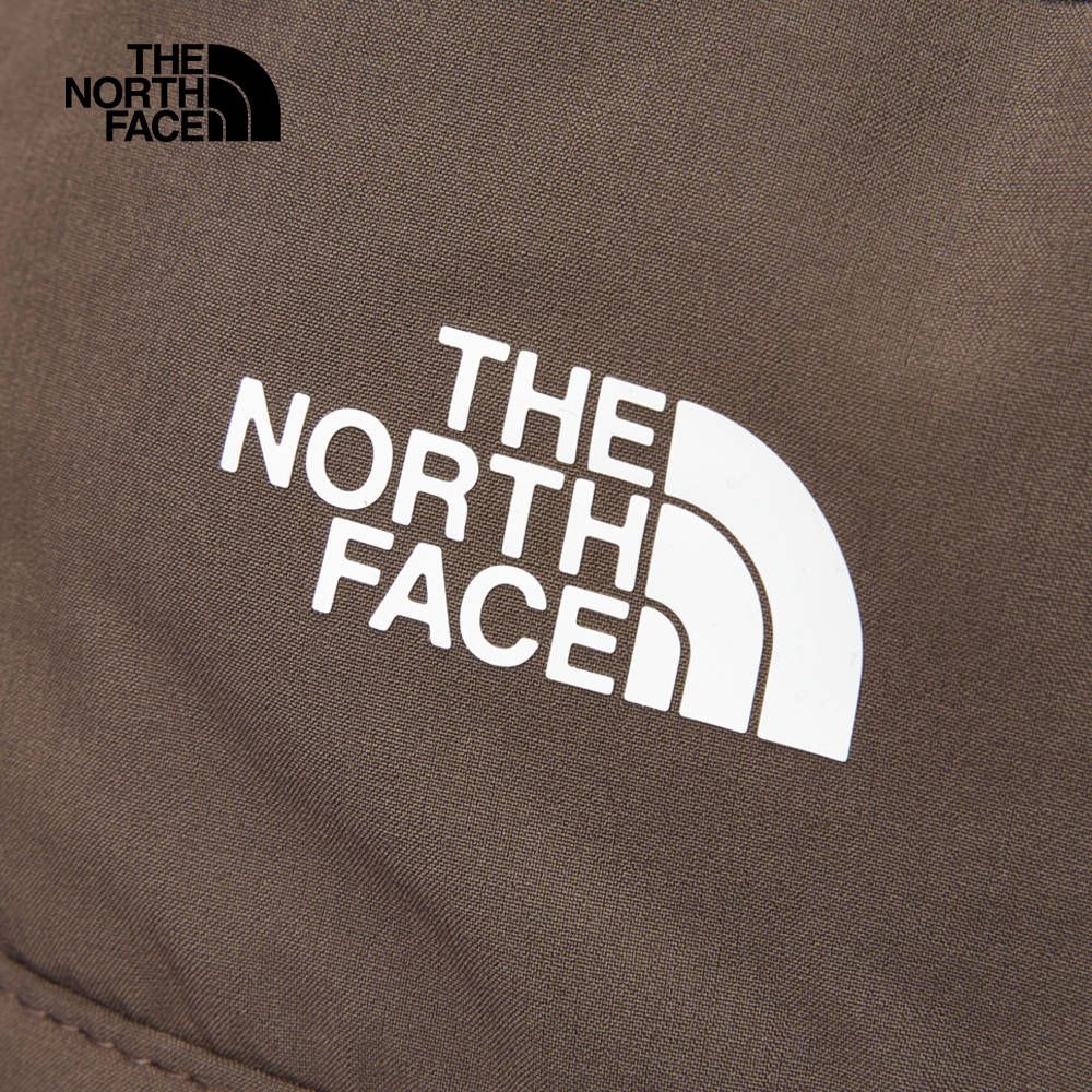 The North Face 北面 男女款棕色DWR防潑水雙面戴設計漁夫帽|8CTJ1OI 