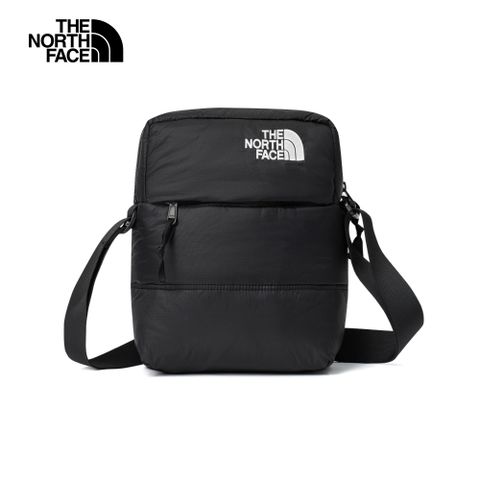 The North Face 北面 男女款黑色品牌LOGO休閒單肩包｜81BV4H0 斜背包