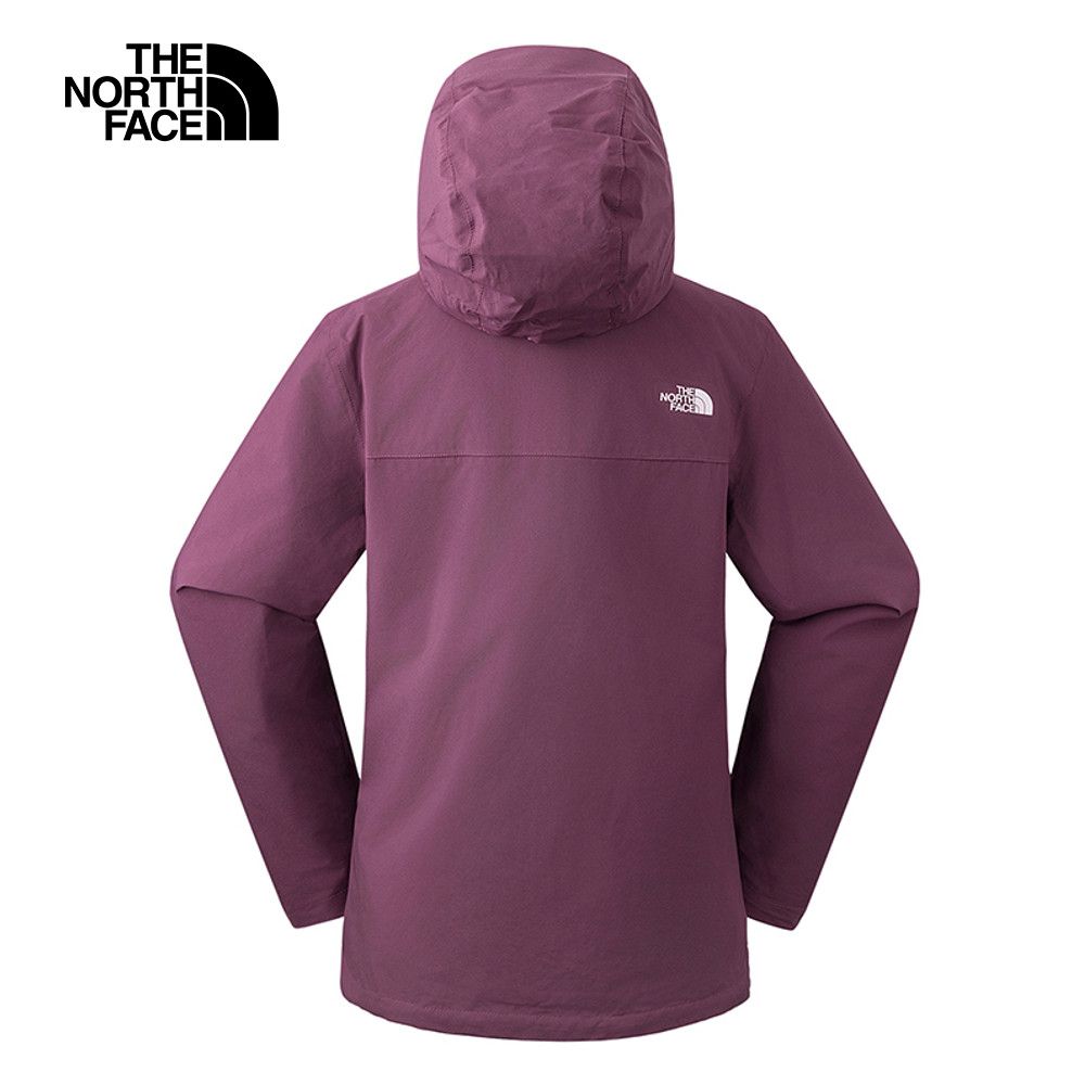 The North Face 北面 女款紫色DryVent防水透氣鋪棉內裡三合一外套｜5B1X1NI 