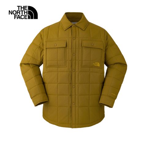 The North Face 北面 男款綠色DWR防潑水鋪棉外套｜89YU1OB