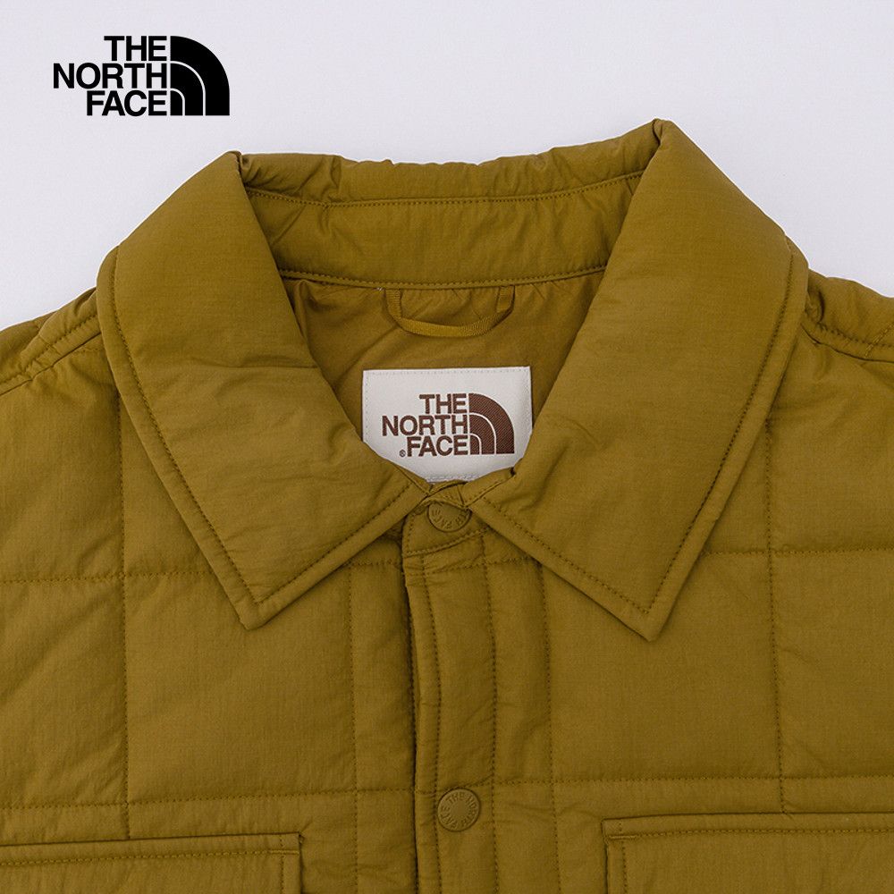 The North Face 北面 男款綠色DWR防潑水鋪棉外套｜89YU1OB 