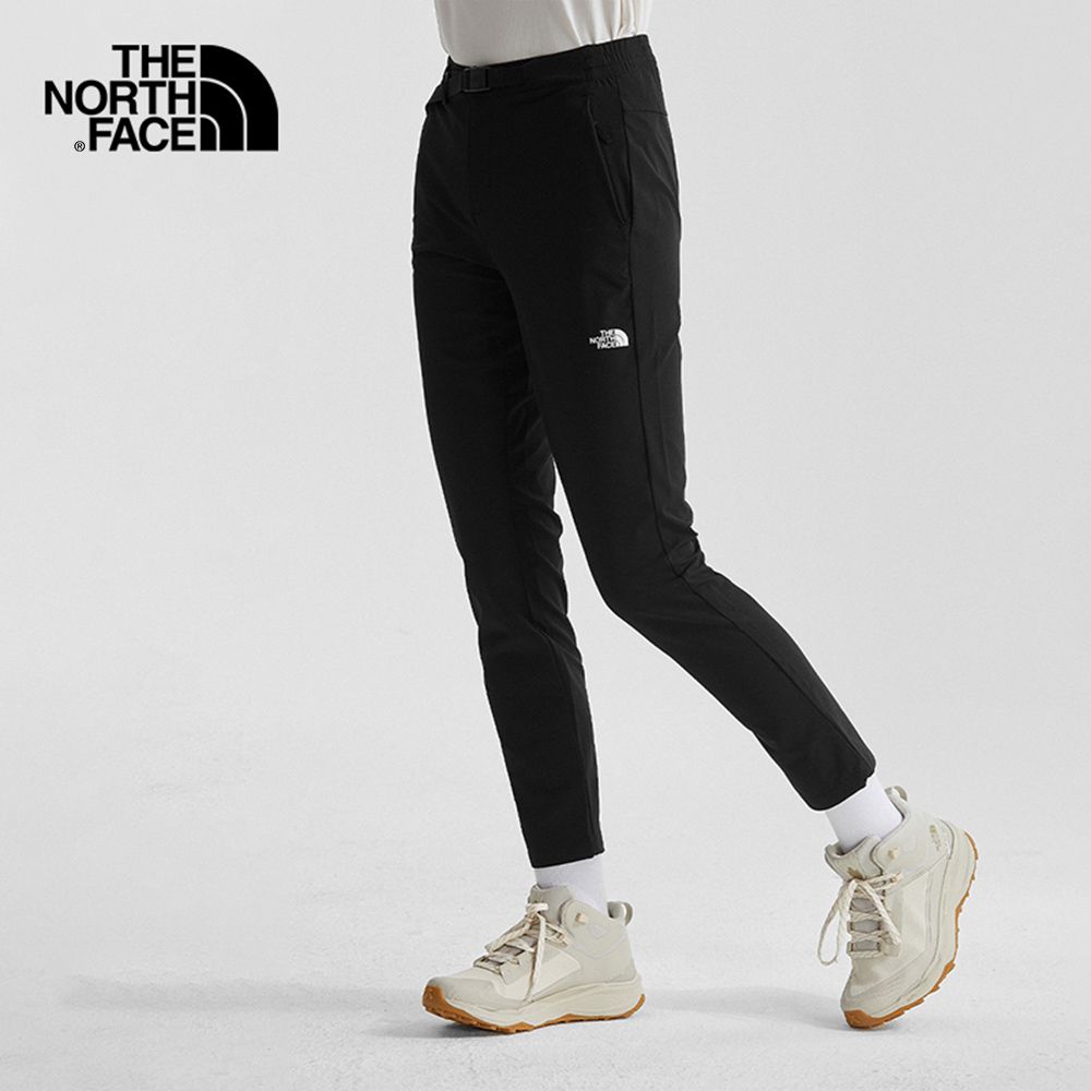 The North Face 北面 女款黑色防潑水戶外徒步長褲7WCLJK3