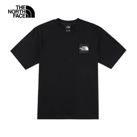 The North Face北面UE男款黑色標籤品牌LOGO短袖T恤｜83QJJK3