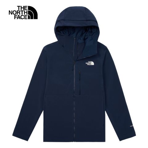 The North Face 北面 男款海軍藍防風防潑水連帽輕量風衣83S58K2