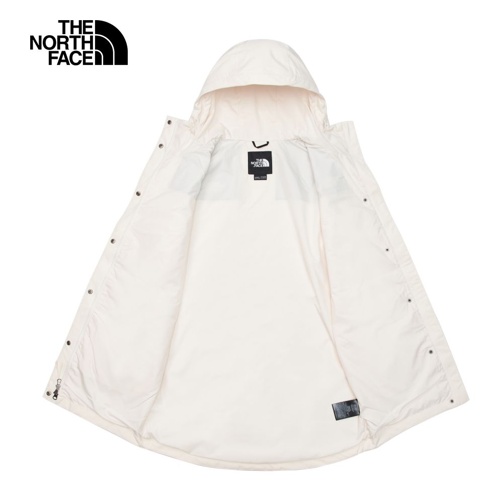 The North Face 北面 女款米白防水透氣可調節連帽衝鋒衣81RZN3N