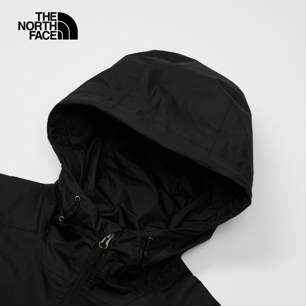 The North Face 北面 男款黑色防水透氣連帽衝鋒衣88RDJK3