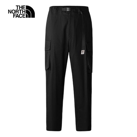 The North Face 北面 男款黑色吸濕排汗防曬大口袋休閒褲81SLJK3