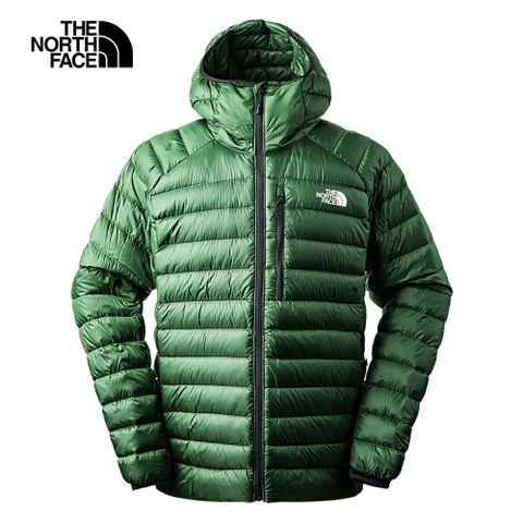The North Face北面男款綠色防潑水舒適保暖可打包羽絨外套｜7UT8I0P