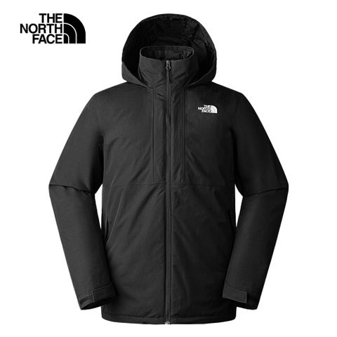 The North Face 北面 男款黑色防水透氣保暖連帽三合一外套88RKJK3