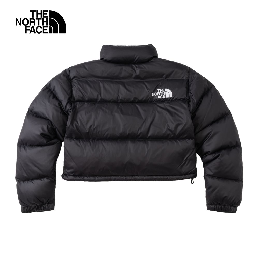 The North Face 北面 UE女款黑色防潑水舒適保暖短版羽絨外套5GGEKX7