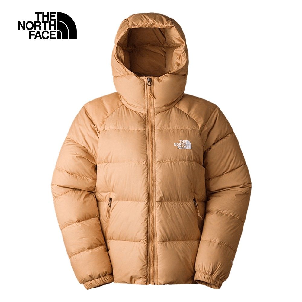 The North Face 北面 女款卡其色舒適保暖連帽羽絨外套7QVVI0J