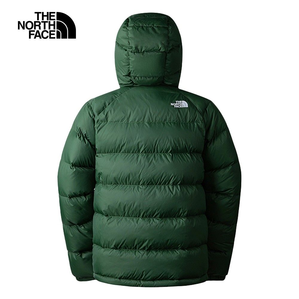 The North Face 北面 男款綠色舒適保暖連帽羽絨外套7W7GI0P