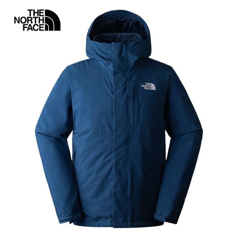 The North Face 北面 男款藍色防水透氣保暖連帽三合一外套81RN926