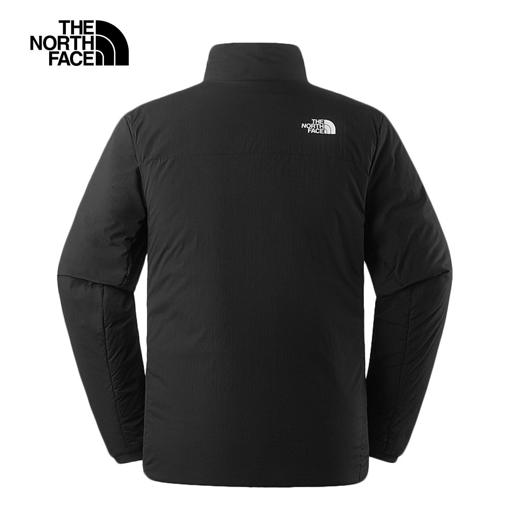 The North Face 北面 男款黑色防潑水保暖休閒立領鋪棉外套5B2MJK3