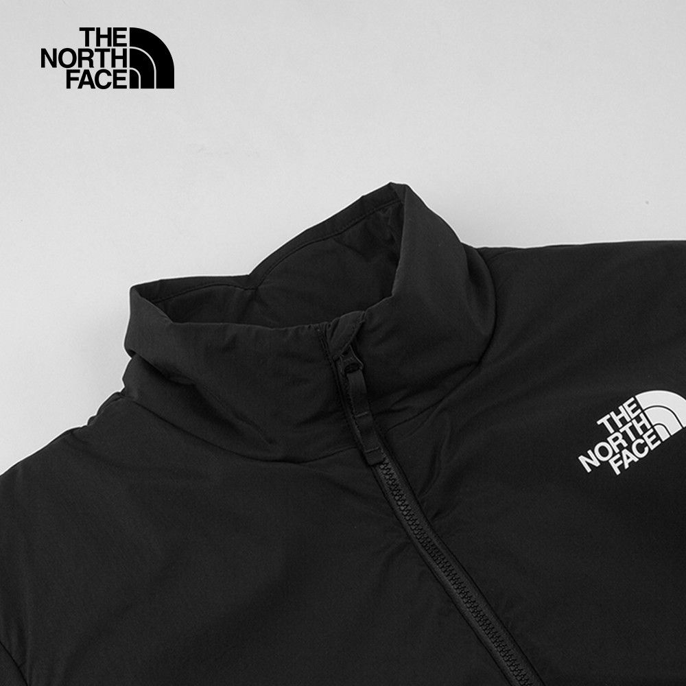 The North Face 北面 男款黑色防潑水保暖休閒立領鋪棉外套5B2MJK3