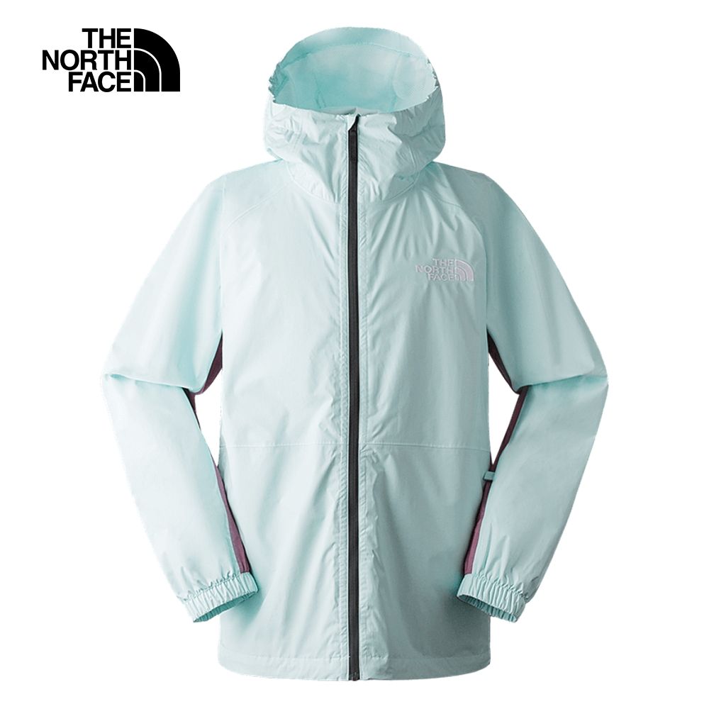 The North Face 北面 男款藍色防水透氣舒適連帽衝鋒衣82VMI0S