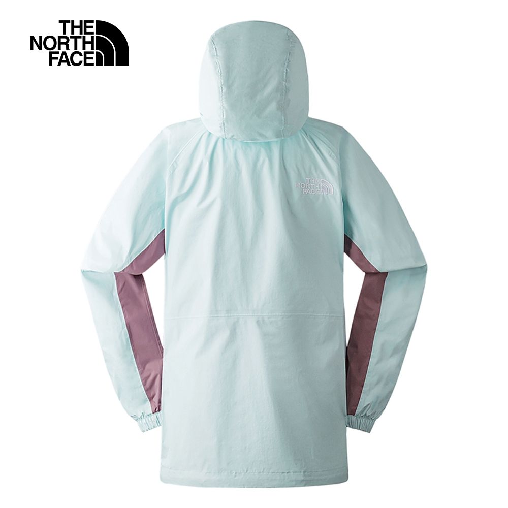 The North Face 北面 男款藍色防水透氣舒適連帽衝鋒衣82VMI0S