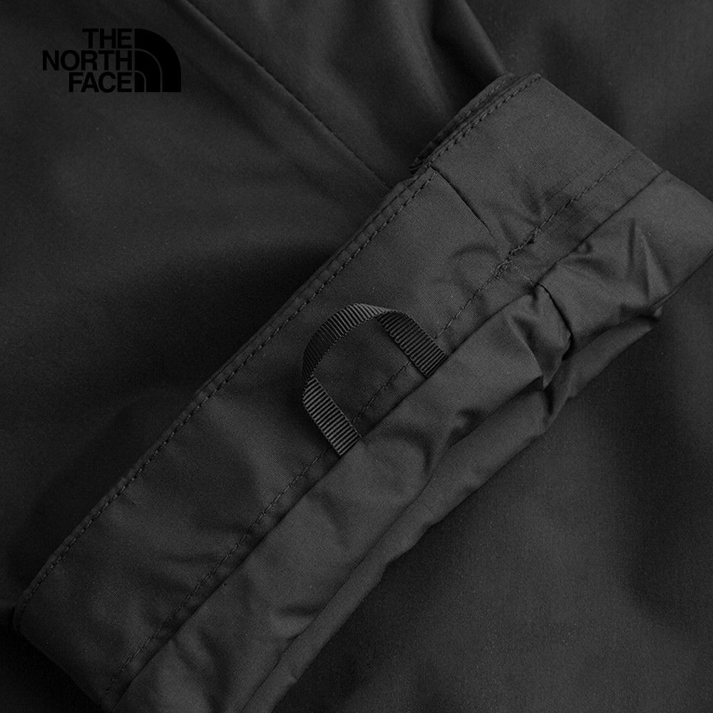 The North Face 北面 男款黑色防水透氣保暖可調節收納連帽衝鋒衣88FRJK3