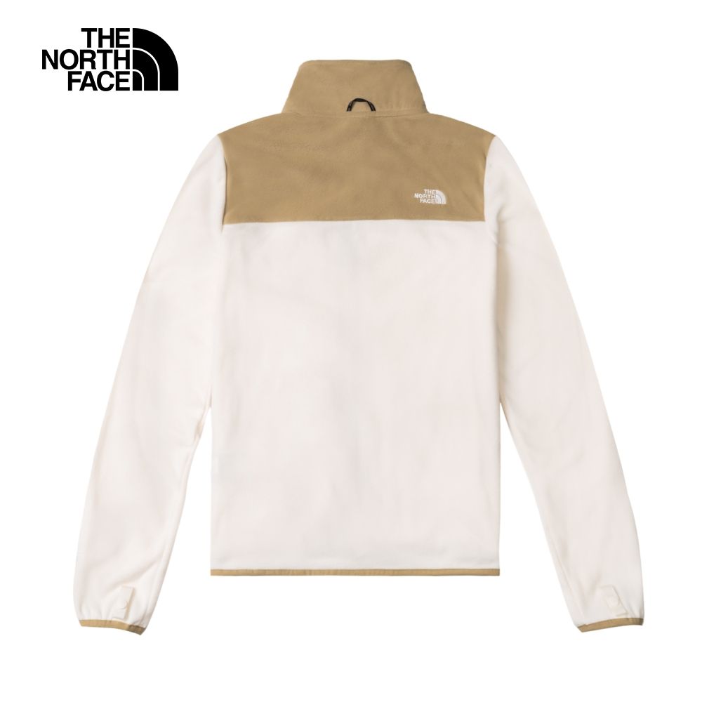 The North Face 北面 女款白色舒適保暖立領抓絨外套81SRROR