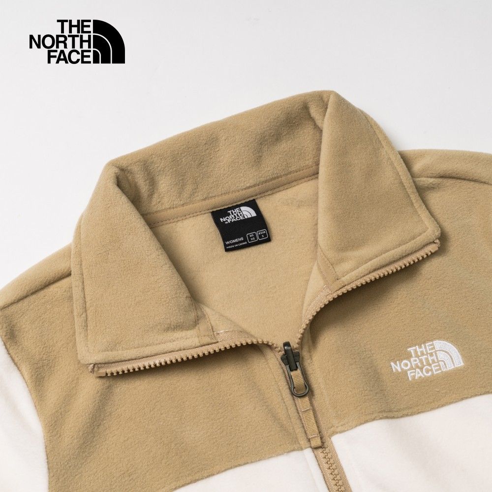 The North Face 北面 女款白色舒適保暖立領抓絨外套81SRROR