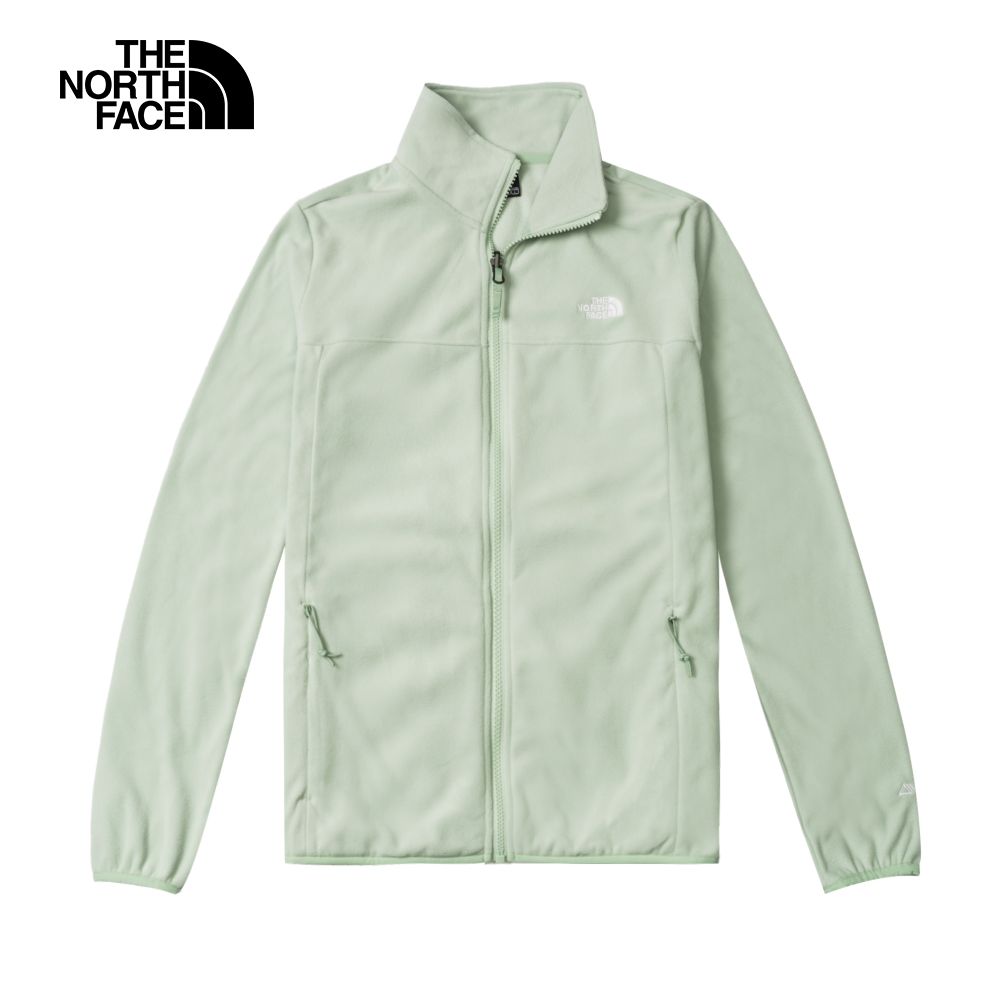 The North Face 北面 女款綠色舒適保暖立領抓絨外套81SRI0G