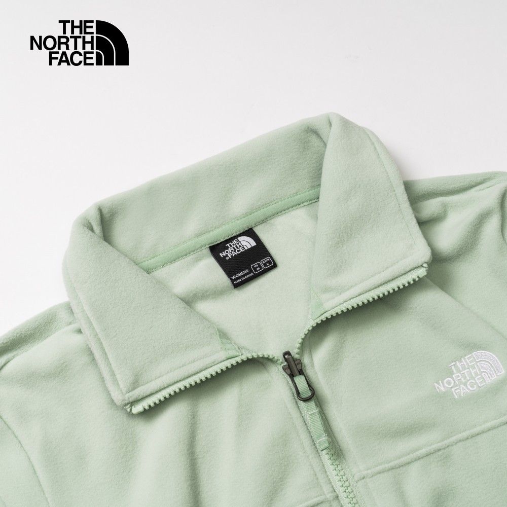 The North Face 北面 女款綠色舒適保暖立領抓絨外套81SRI0G