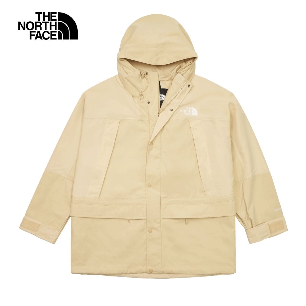 The North Face 北面 男款卡其色防風防潑水舒適保暖連帽風衣外套86ZT3X4