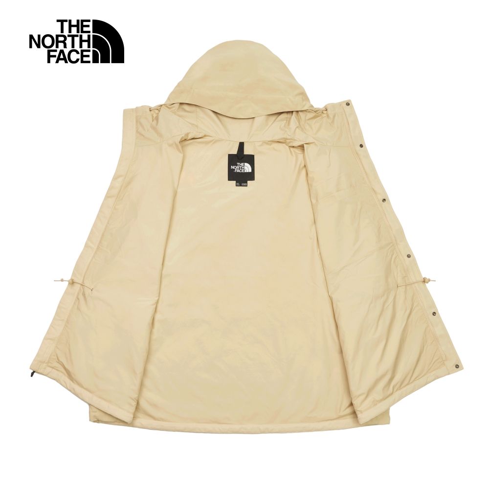 The North Face 北面 男款卡其色防風防潑水舒適保暖連帽風衣外套86ZT3X4