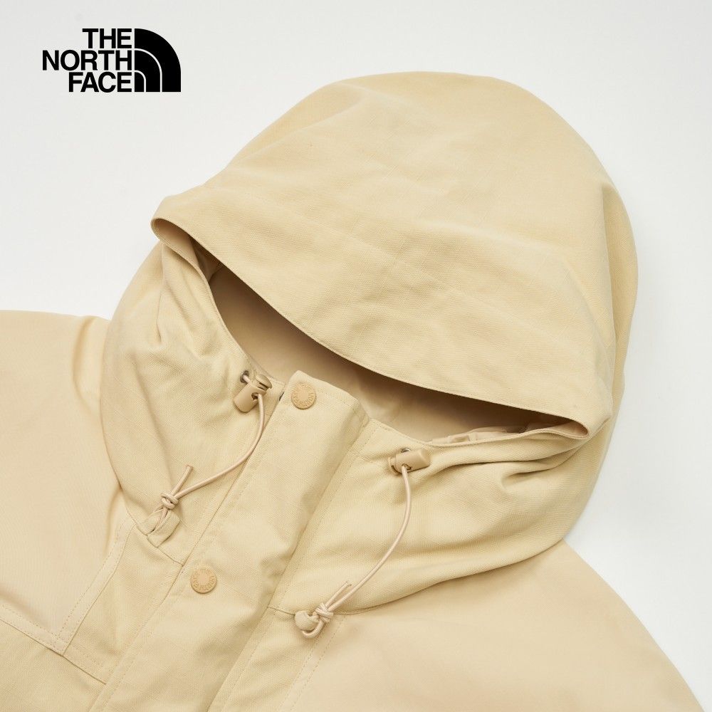 The North Face 北面 男款卡其色防風防潑水舒適保暖連帽風衣外套86ZT3X4