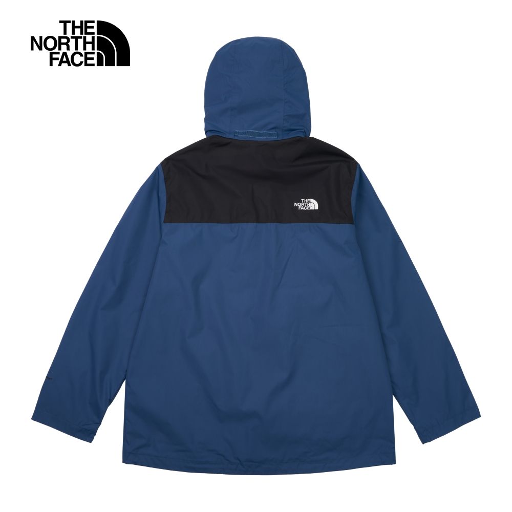 The North Face 北面 男款藍色防水透氣可調節收納連帽衝鋒衣88FRMPF