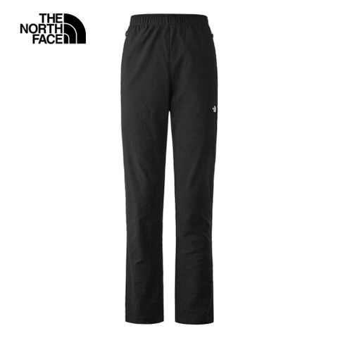 The North Face 北面 男款黑色吸濕排汗舒適褲腰休閒長褲8BACJK3