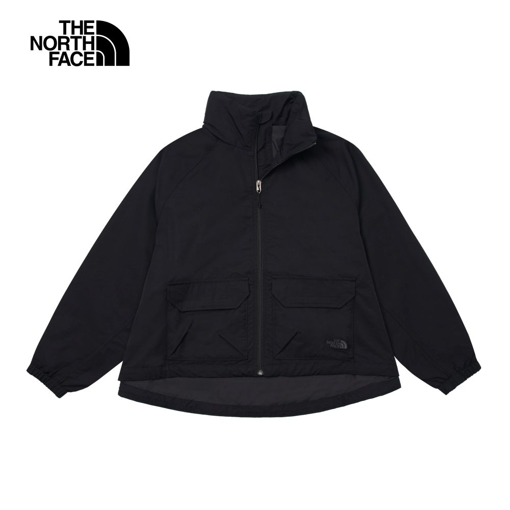 The North Face 北面 女款黑色防風舒適保暖立領風衣外套87W9JK3