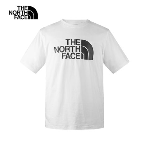 The North Face北面男女款白色純棉舒適透氣休閒短袖T恤｜86PSFN4