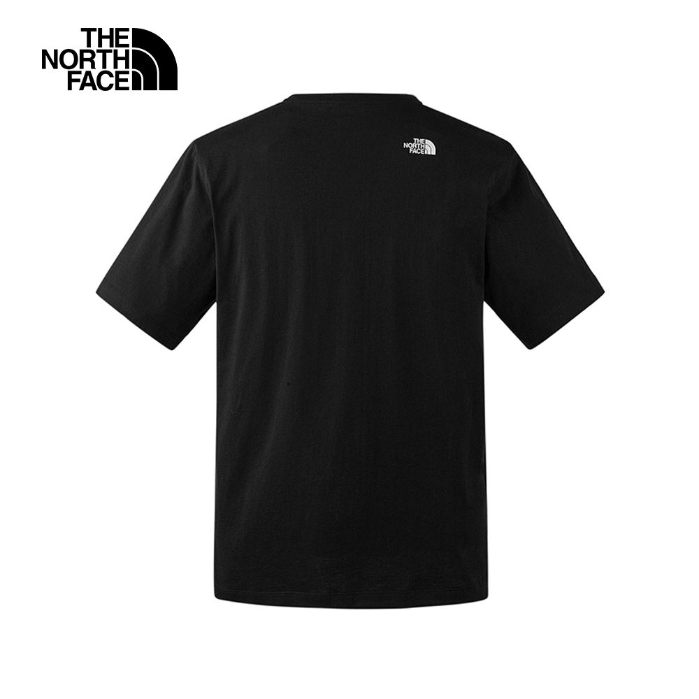 The North Face 北面 男女款黑色純棉舒適透氣休閒短袖T恤86PSJK3