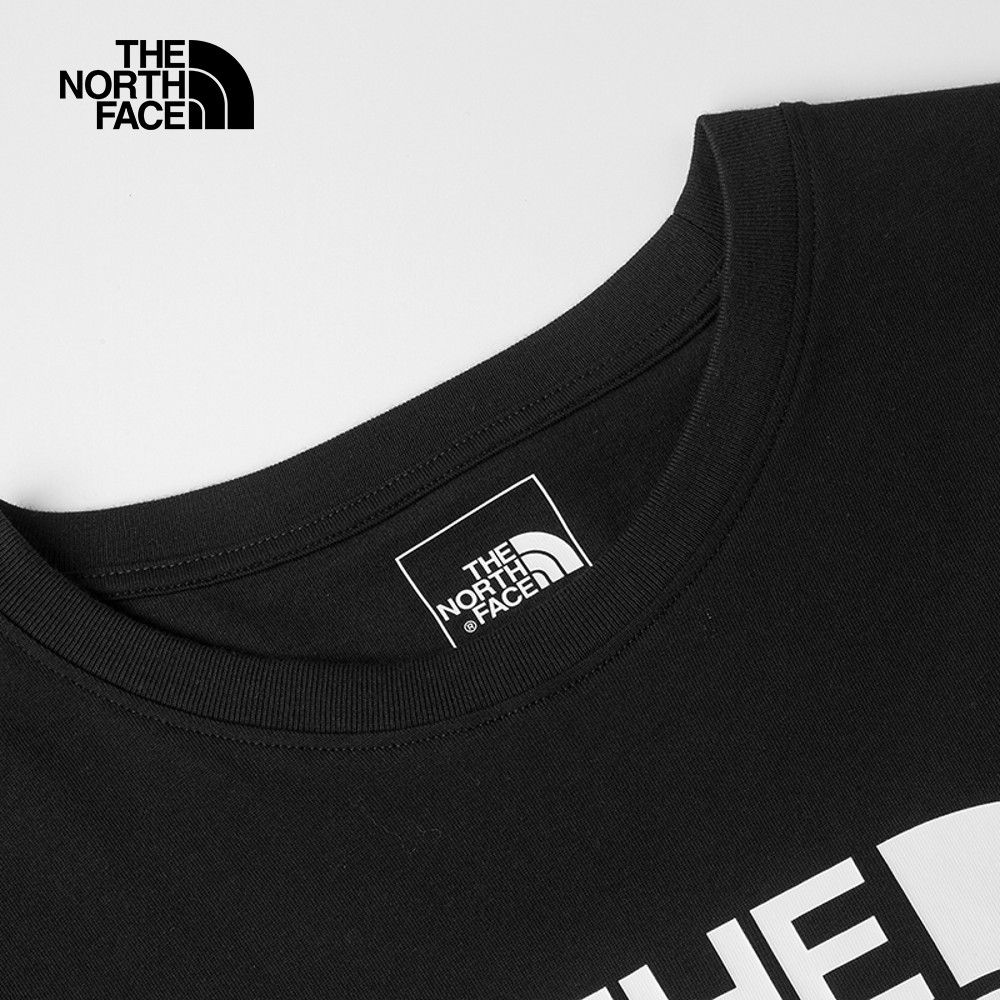 The North Face 北面 男女款黑色純棉舒適透氣休閒短袖T恤86PSJK3