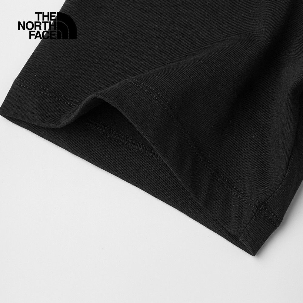 The North Face 北面 男女款黑色純棉舒適透氣休閒短袖T恤86PSJK3