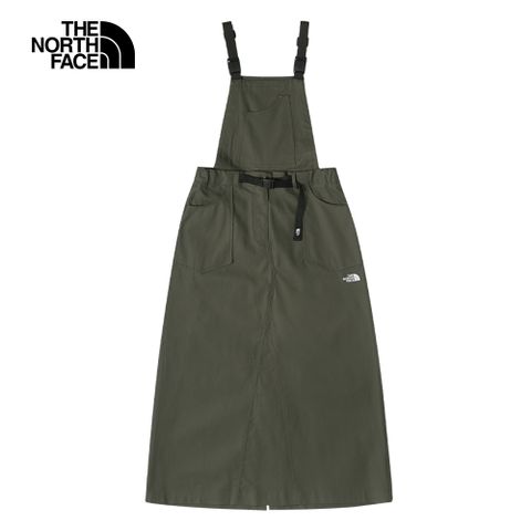 The North Face北面UE女款綠色防潑水可拆式裙子｜88EP21L