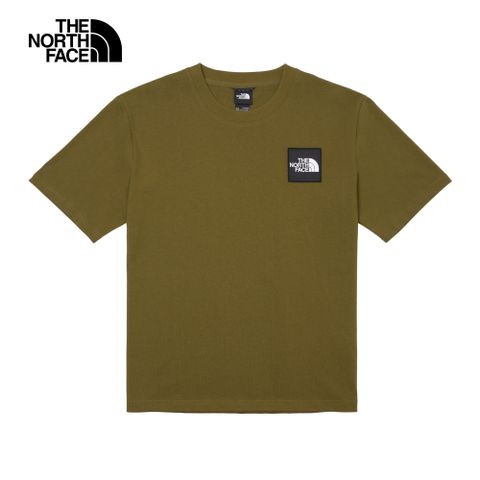 The North Face北面UE男款綠色經典品牌LOGO短袖T恤｜83QJPIB