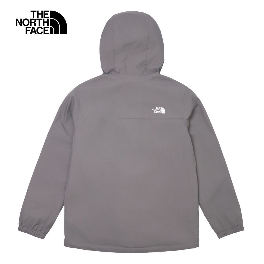 The North Face 北面 男款灰色防水透氣可調節連帽衝鋒衣7QOH0UZ