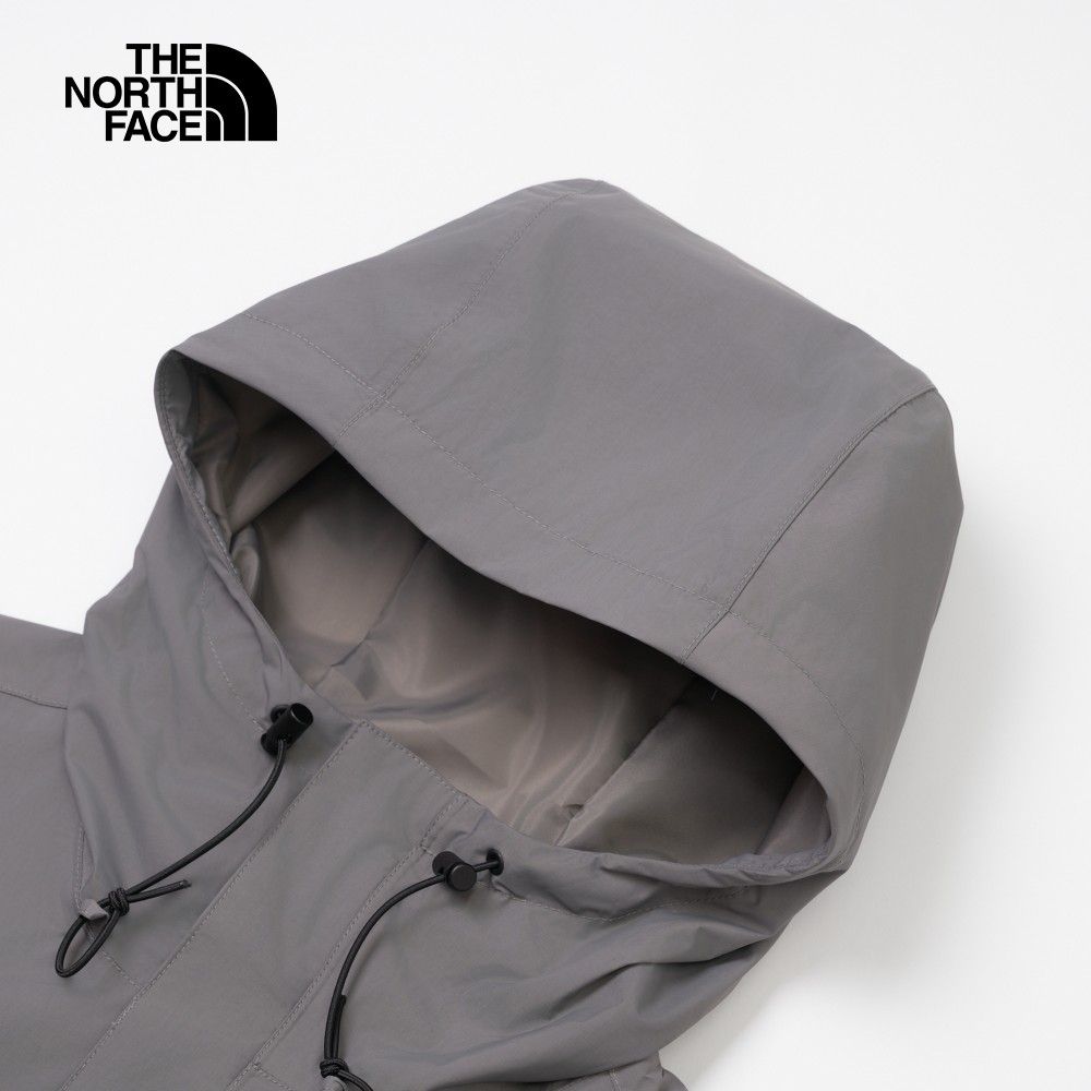 The North Face 北面 男款灰色防水透氣可調節連帽衝鋒衣7QOH0UZ