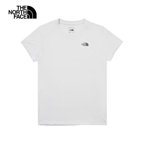 The North Face北面男女款灰色吸濕排汗舒適短袖T恤｜8AUT9B8