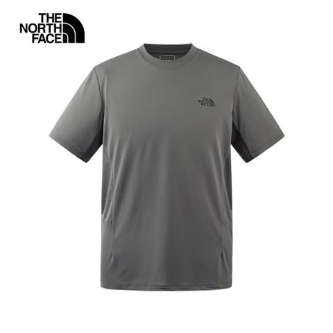 The North Face北面男款灰色吸濕排汗舒適透氣休閒短袖T恤｜88260UZ
