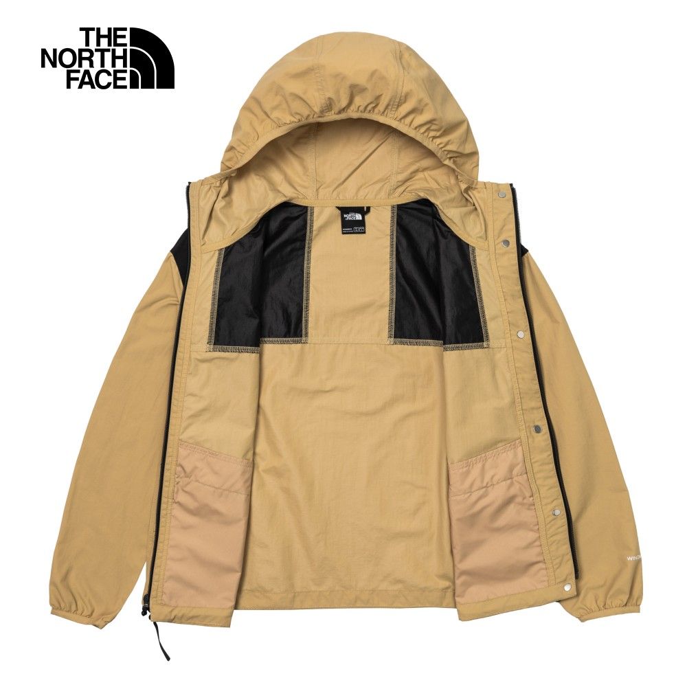 The North Face 北面 女款卡其色防潑水連帽防風外套5JXOLK5