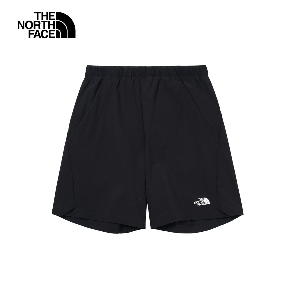 The North Face 北面 男款黑色防潑水可調節褲腰休閒短褲87W5JK3