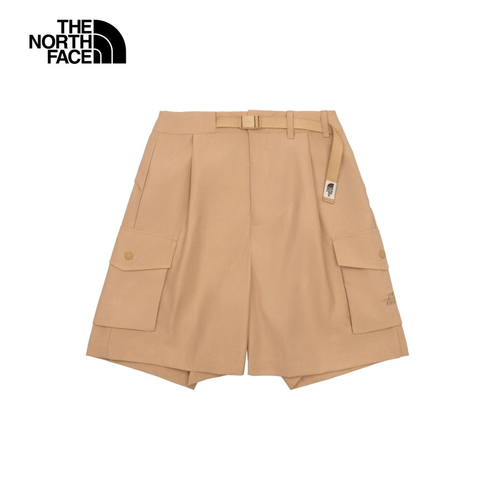 The North Face 北面 女款卡其色防風防潑水可調節腰帶休閒短褲87YKLK5