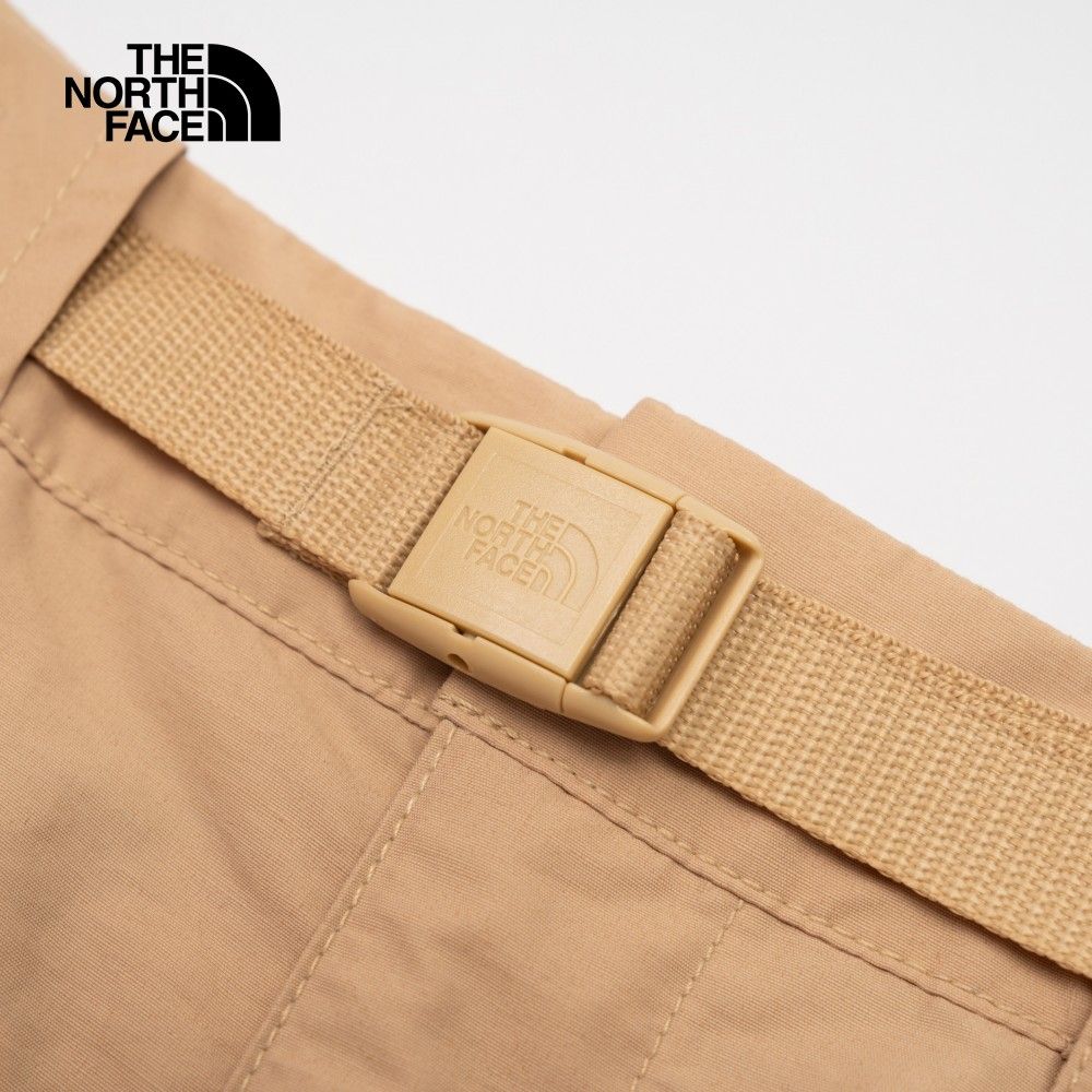 The North Face 北面 女款卡其色防風防潑水可調節腰帶休閒短褲87YKLK5